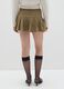 Brown Cotton Mini Skirt_2