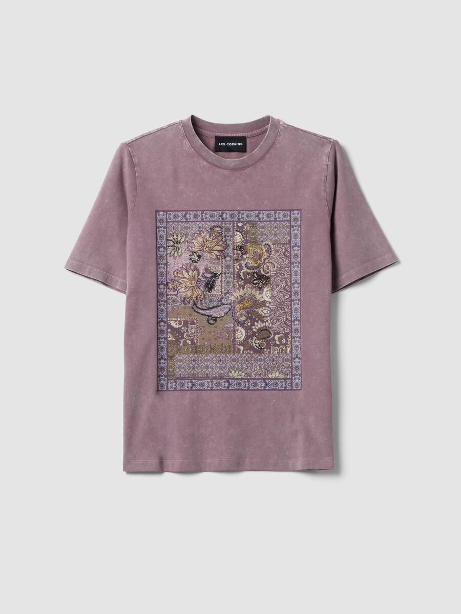 &Mu;&omega;&beta; T-shirt &alpha;&pi;ό 100% &beta;&alpha;&mu;&beta;ά&kappa;&iota; &mu;&epsilon; &phi;&lambda;&omicron;&rho;ά&lambda; &sigma;&tau;ά&mu;&pi;&alpha;, relaxed &epsilon;&phi;&alpha;&rho;&mu;&omicron;&gamma;ή_0