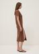 Braunes Midikleid aus Stretch-Baumwolle_1