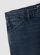 Jeans blu scuro straight fit in puro cotone_2