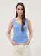 Light blue pure cotton ribbed regular-fit tank top_2