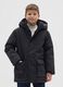 Black padded jacket with hood for boys regular fit_0