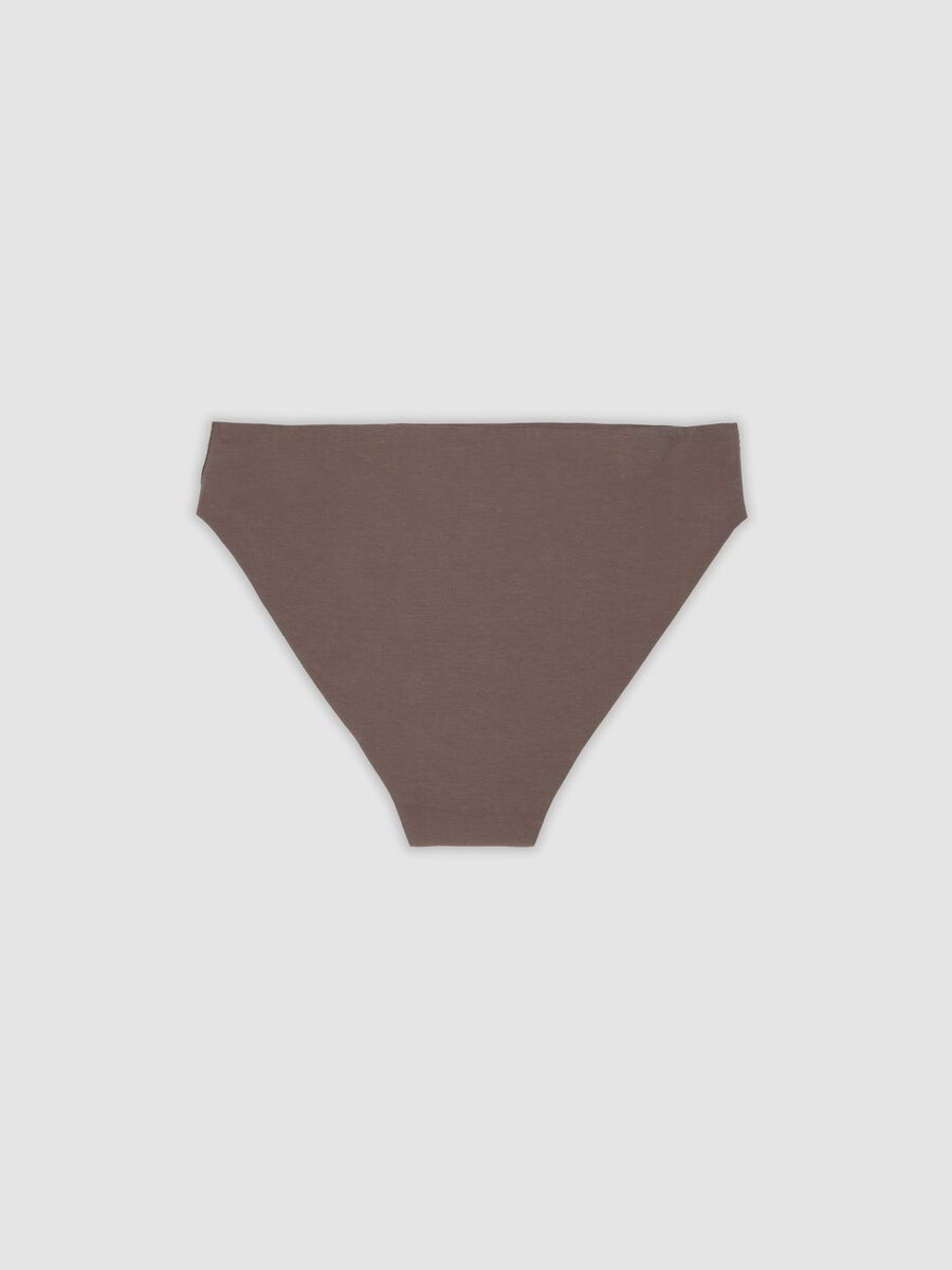 Brown stretch organic cotton briefs_6