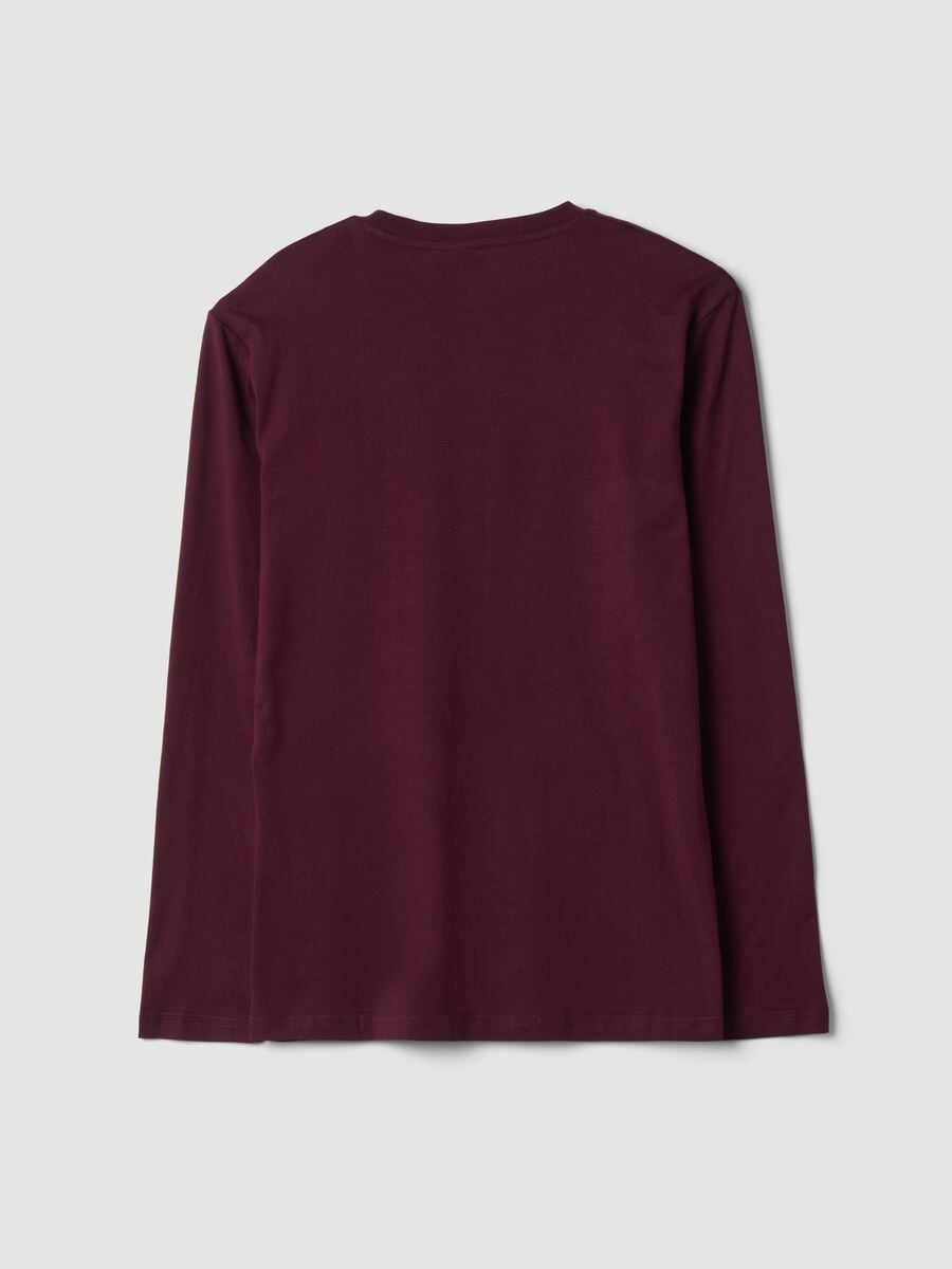 Maglia pigiama viola in puro cotone organico con stampa Peanuts_2