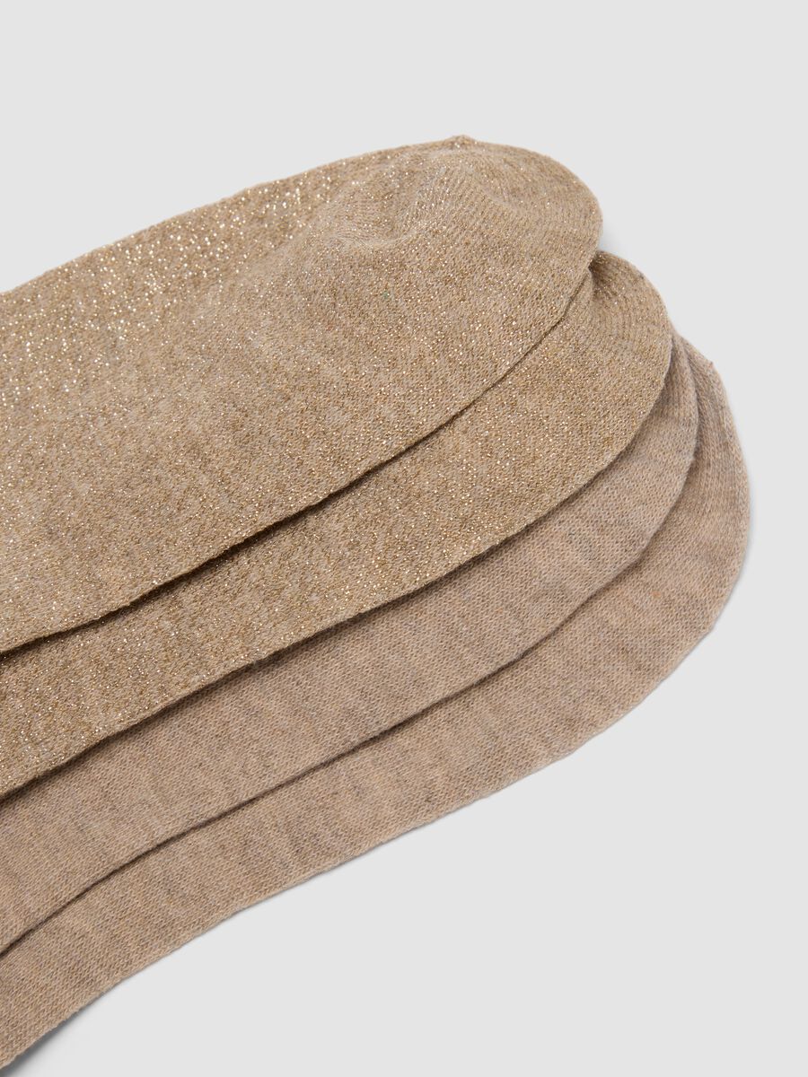 Multipack di sette calzini fantasmini beige in tessuto elasticizzato_2