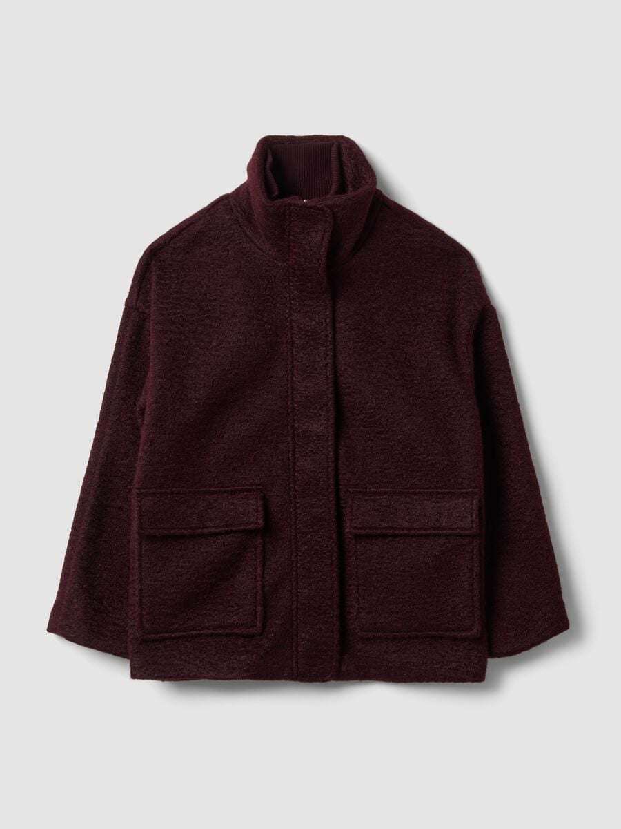 Red jacket with zip and press studs_4
