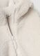 Beige crew-neck teddy-effect sweatshirt_6