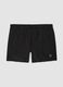 Black swim shorts with elasticated waistband_0