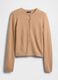 Beiger Baumwoll-Mischung Cardigan_3