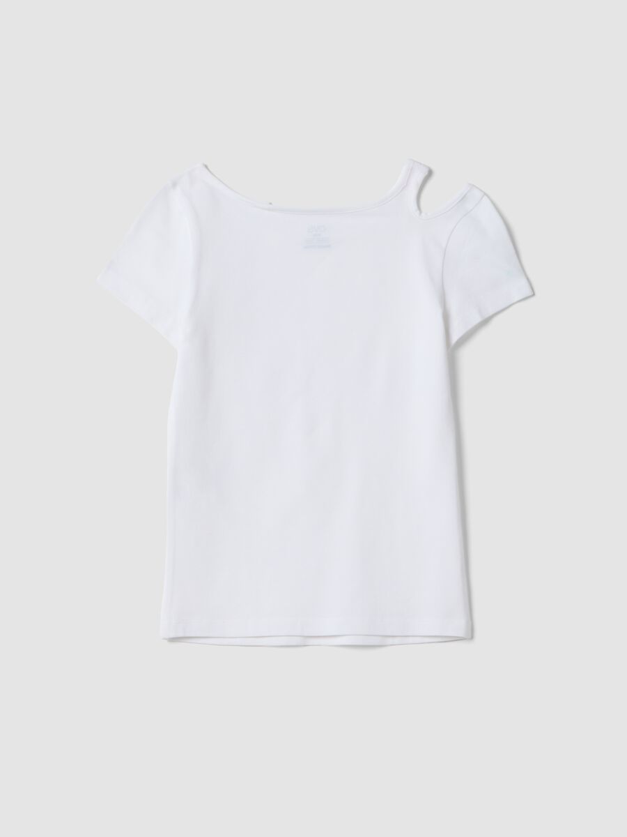 White organic cotton short-sleeve T-shirt_1