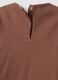 Brown stretch organic cotton pyjamas for baby girl_2