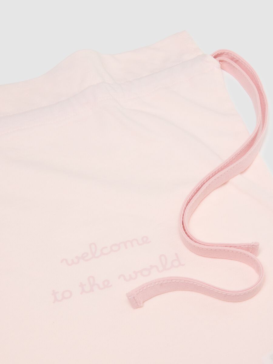 Twin pack of multicolour newborn bags in pure cotton with embroidery_2