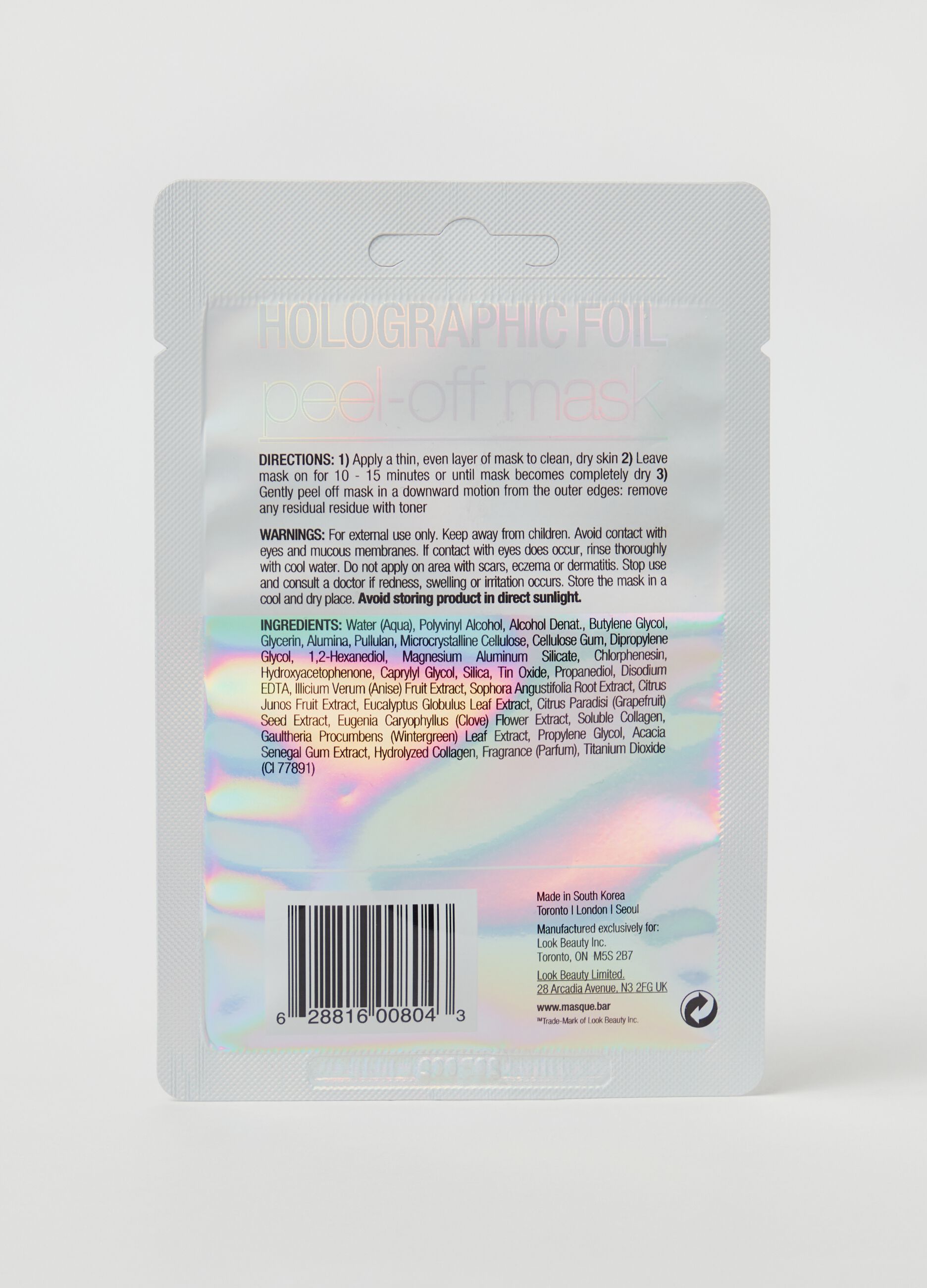 Holographic Face Mask