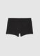 Black cotton regular fit boxer_4