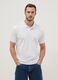 White stretch cotton-blend polo regular fit_3