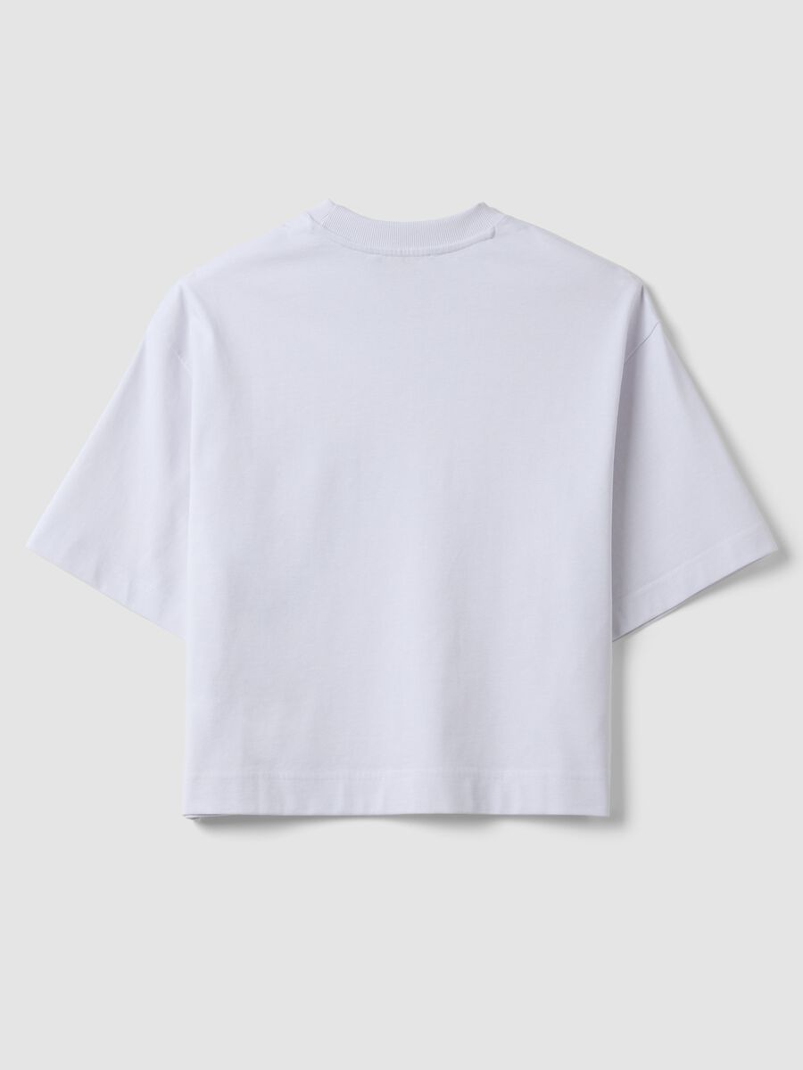 Wei&szlig;es Regular-Fit T-Shirt aus Jersey in Baumwollmix mit Rundhalsausschnitt_6