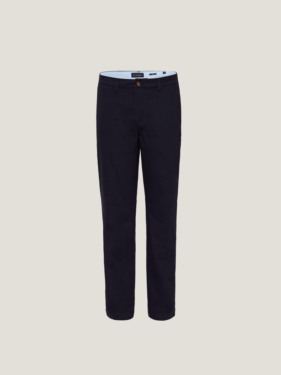 Slim-fit, stretch cotton trousers_4