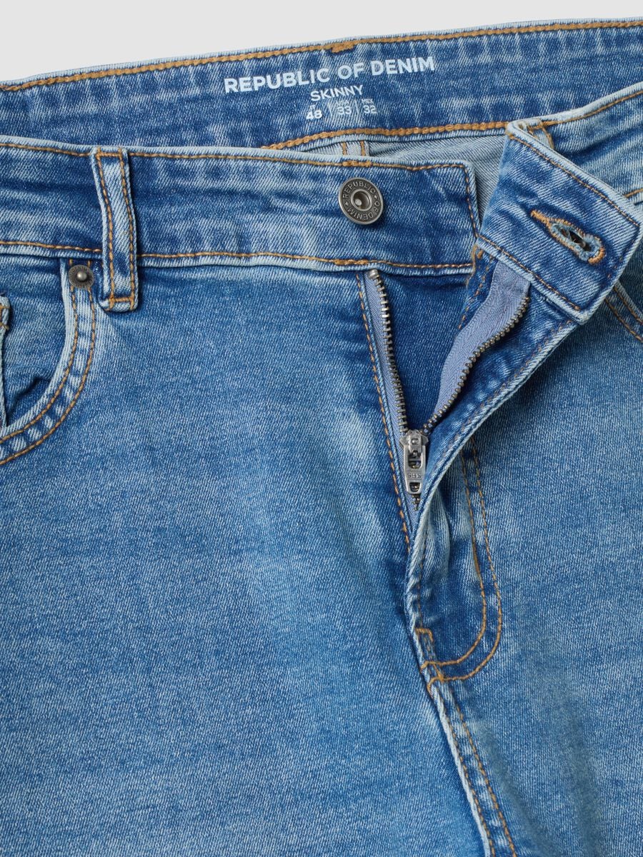 Light blue skinny-fit stretch cotton denim jeans_6