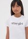 White pure organic cotton T-shirt with &ldquo;Stargirl&rdquo; print for girls_1