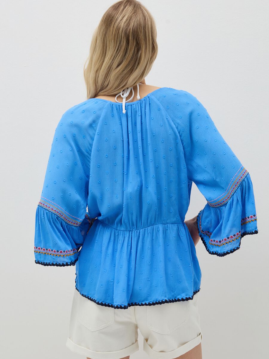 Positano summer blouse with ethnic embroidery_2