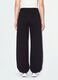 Black cotton-blend baggy-fit jogger trousers_1