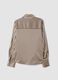 Yellow shirt with brown stripes in stretch fabric_6