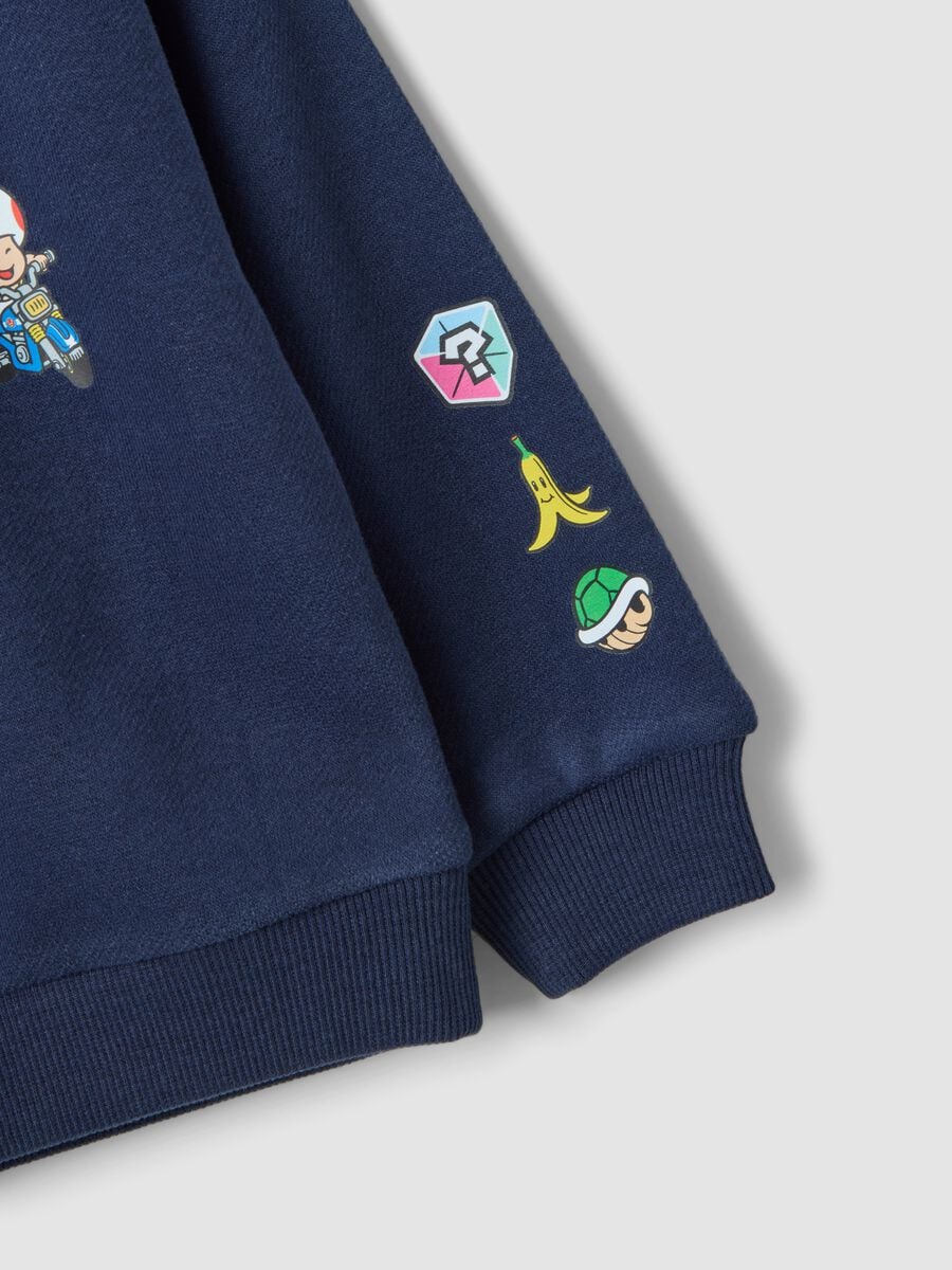 Navy blue cotton-blend crew-neck Mario Kart sweatshirt_2