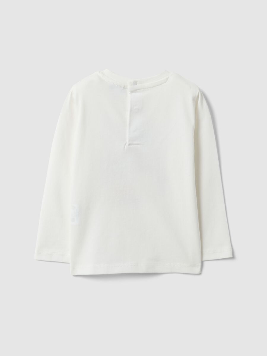 Wei&szlig;e Langarm-Baumwoll-T-Shirt f&uuml;r Kinder_1