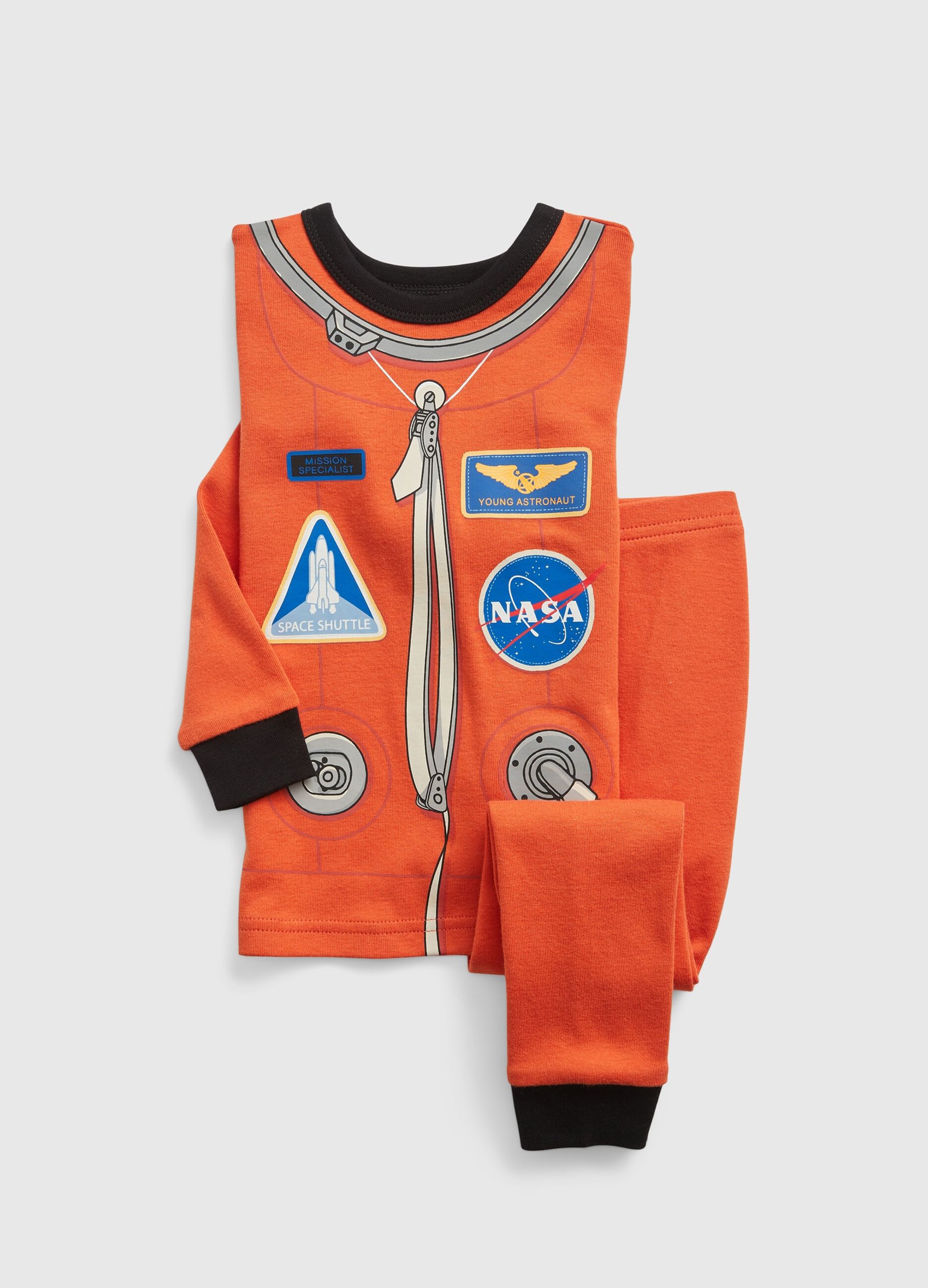 Pijama largo estampado uniforme astronauta