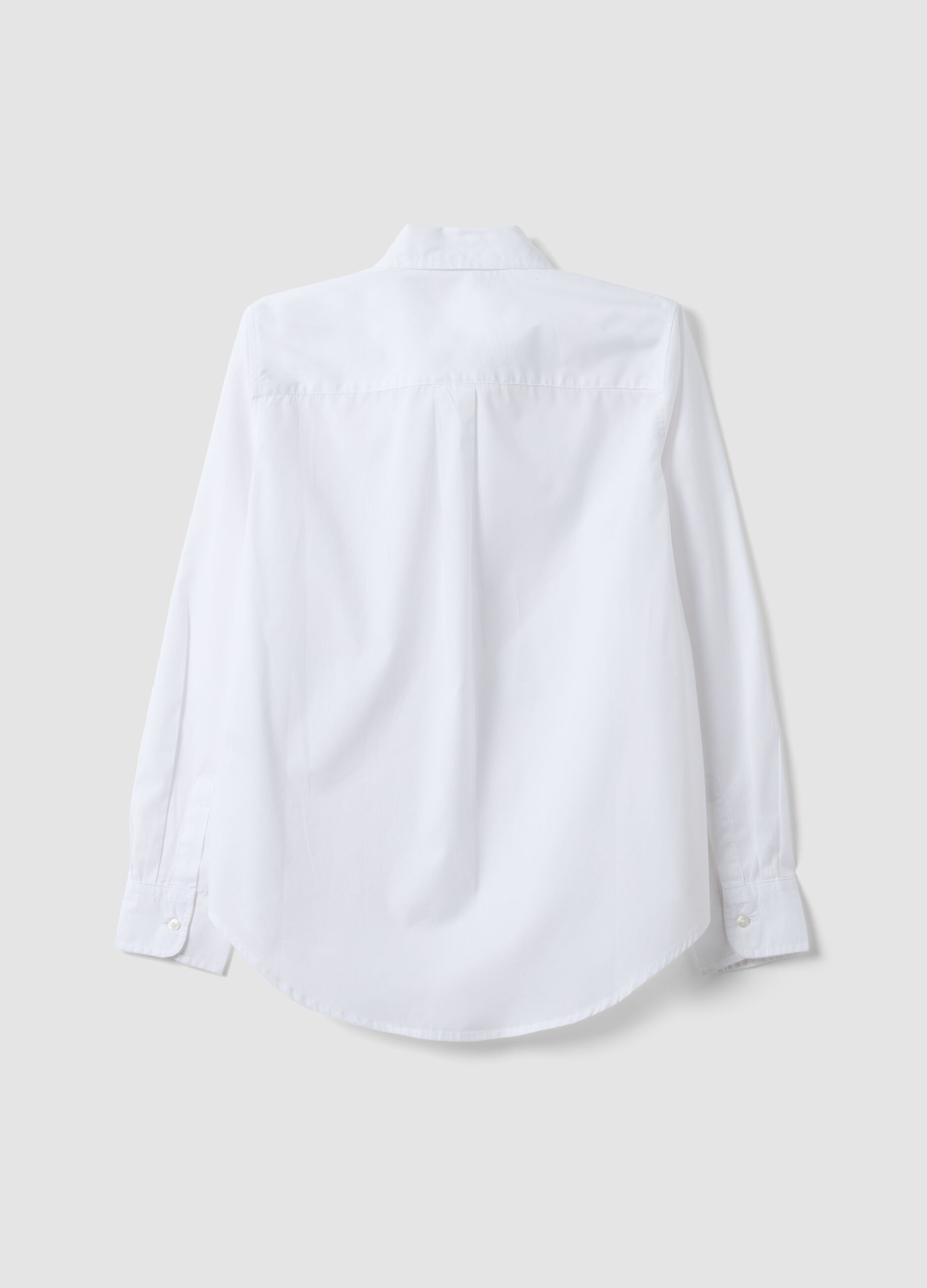White poplin shirt, regular fit