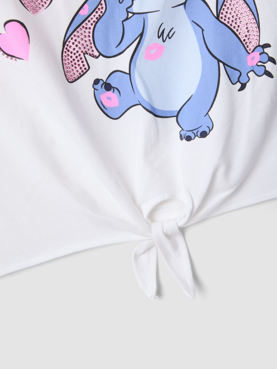 Conjunto infantil multicolor de algod&oacute;n el&aacute;stico con estampado de Stitch_1