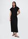 Black cropped linen and viscose shirt from Gap_1
