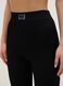 Schwarze lange Slim Fit Sportleggings_3