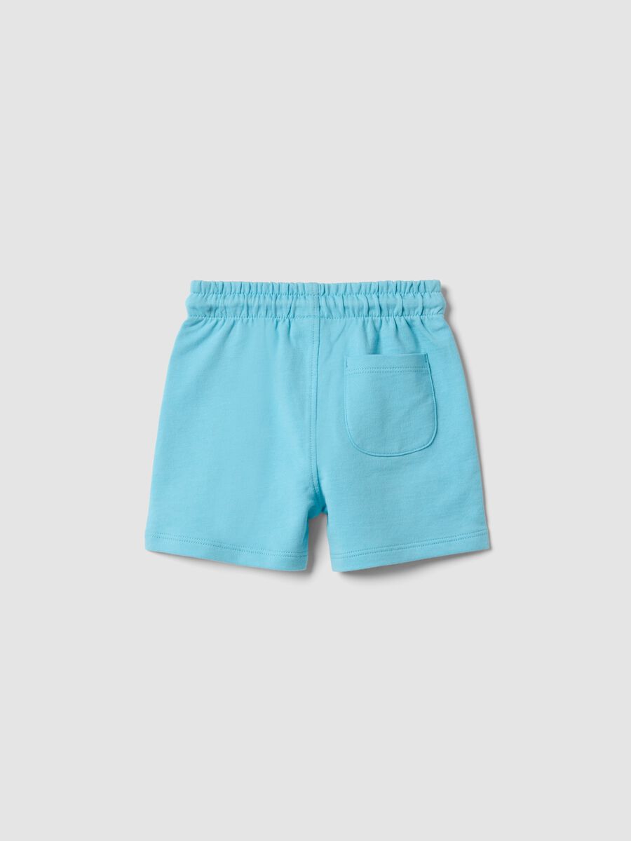 Blaue Regular Fit Shorts aus reiner Baumwolle f&uuml;r Jungen_1