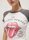 T-shirt multicolorida de puro algod&atilde;o com ajuste regular e estampado Rolling Stones_3
