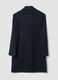 Cappotto blu in misto lana con rever classico regular fit_1