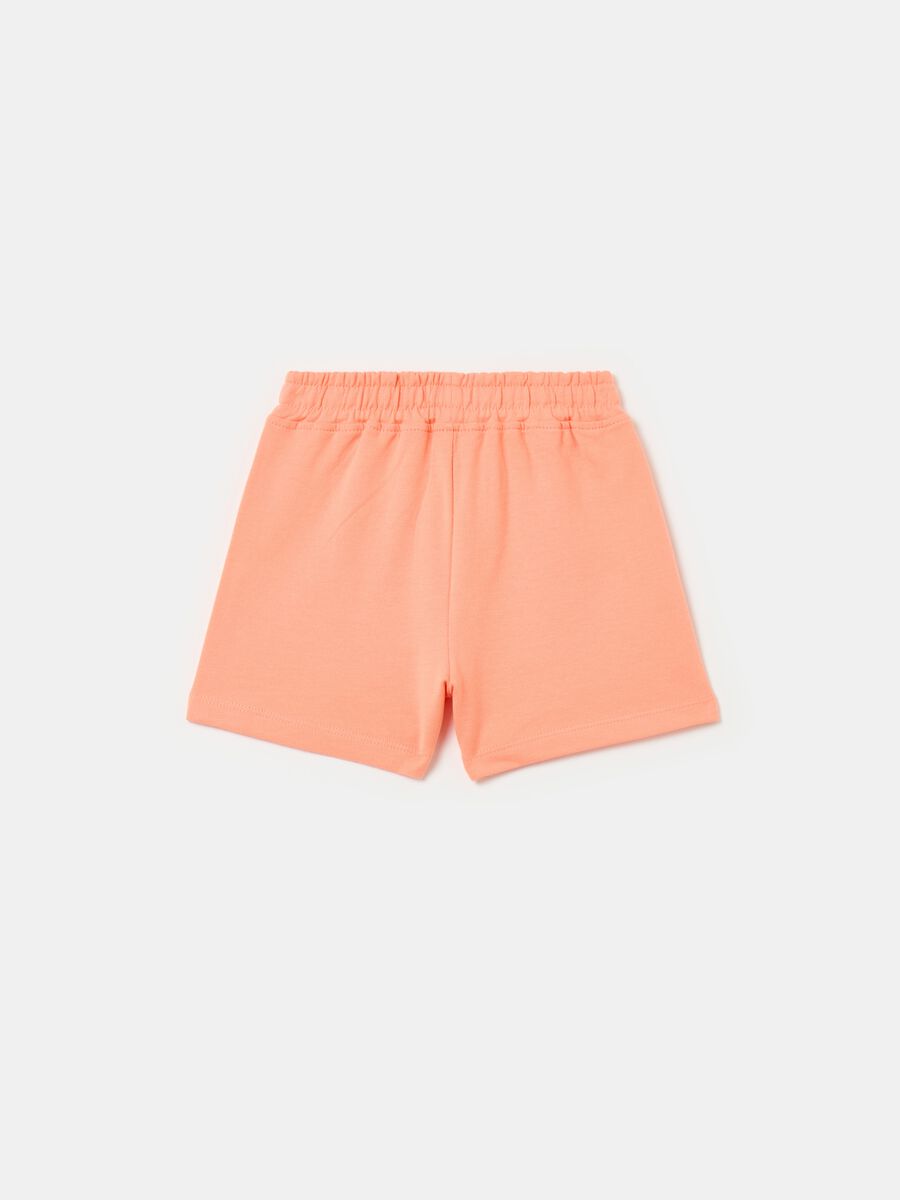 Shorts in felpa con coulisse_1