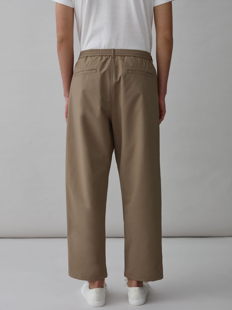 PIOMBO Selection straight-fit trousers in technical fabric_2