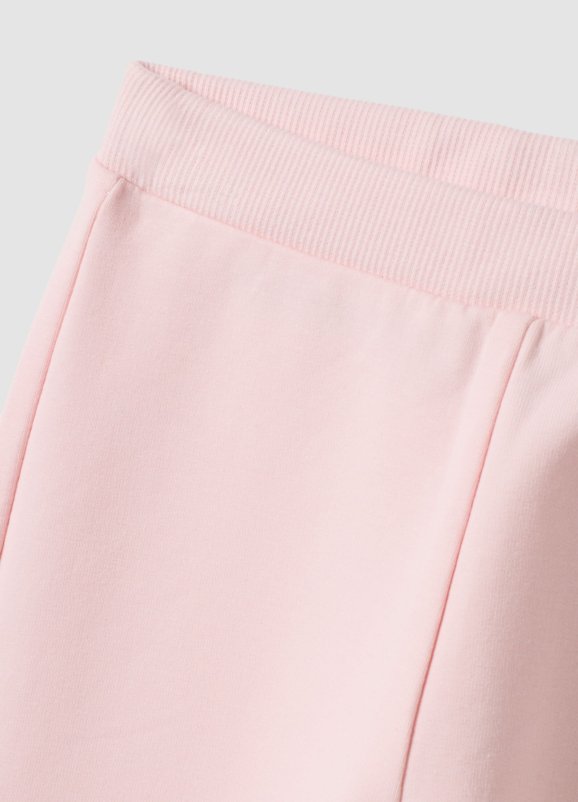 Two-pack of multicolour stretch-cotton joggers for baby girl