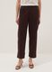 Straight Stretch Cotton Brown Jogger Trousers_1