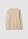 Beige pure cotton long-sleeve regular-fit top for boys_5