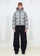 Nylon Ripstop Hooded Puffer Jacket in Grey_2