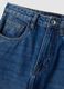 Blue denim straight-fit jeans in pure cotton_5