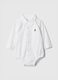 White Stretch Newborn Bodysuit_0
