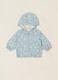Blue baby jacket with zip and hood_0