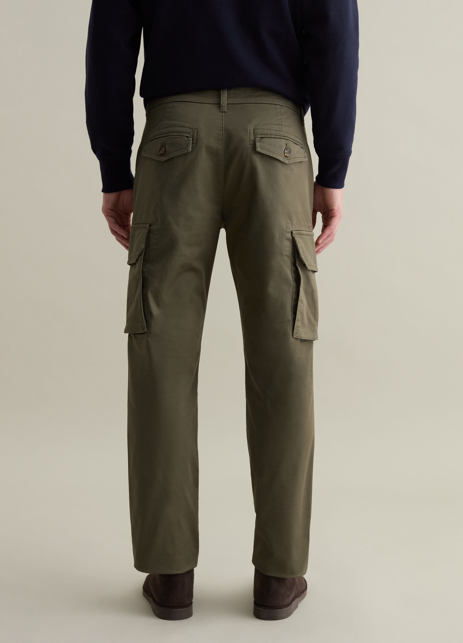 Cargo trousers in stretch cotton
