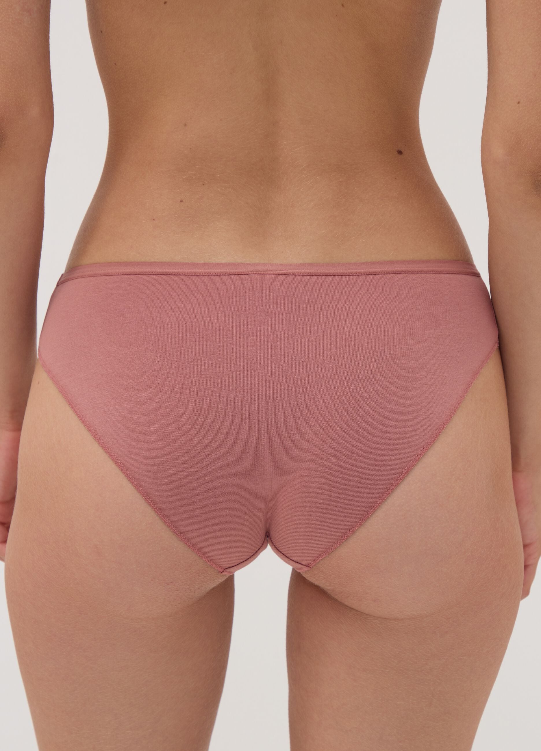5-pack of multicolour briefs in organic cotton and stretch viscose