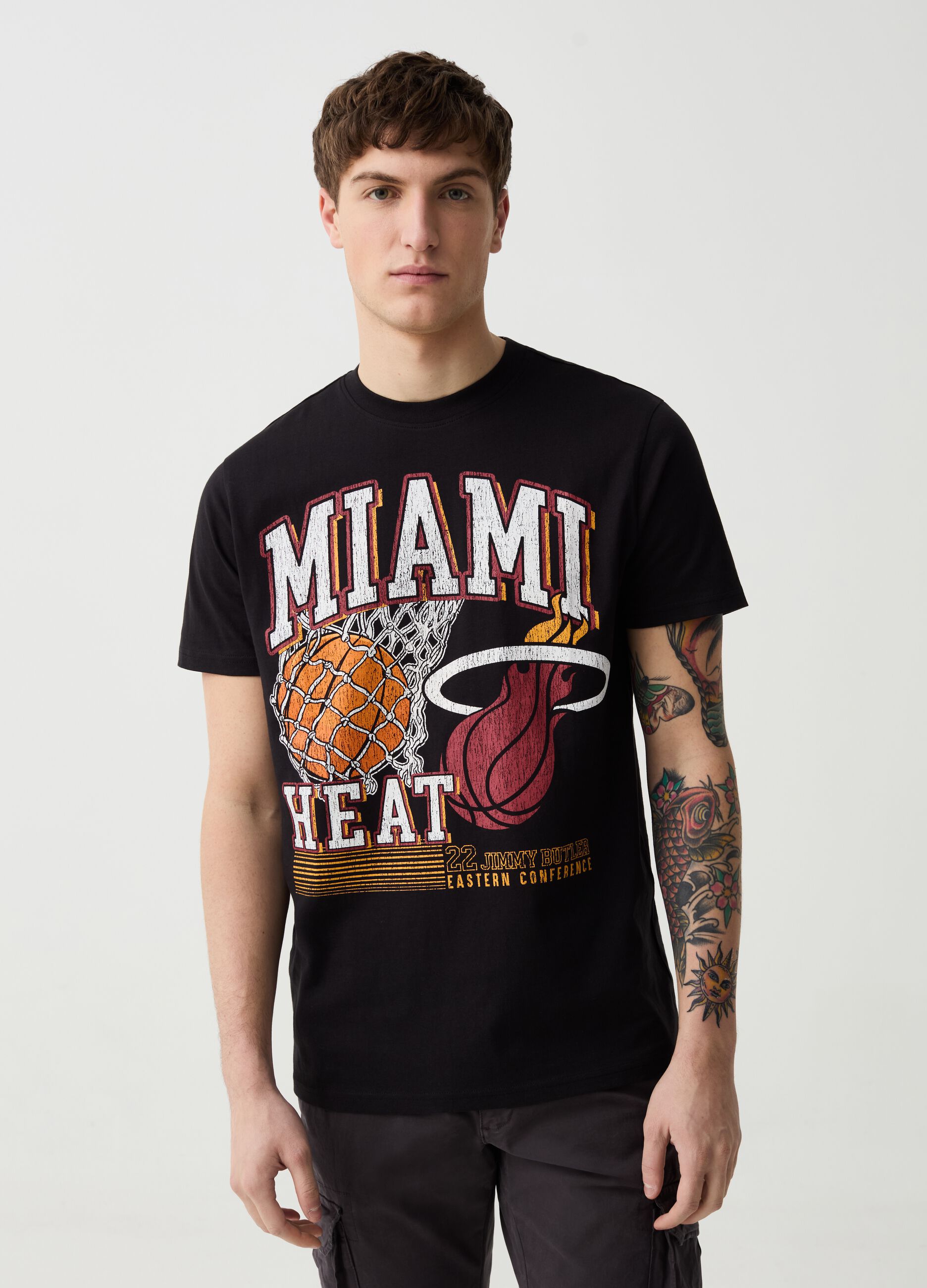 Camiseta con estampado NBA Miami Heats