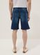 Blue denim shorts in stretch cotton blend, regular fit_2