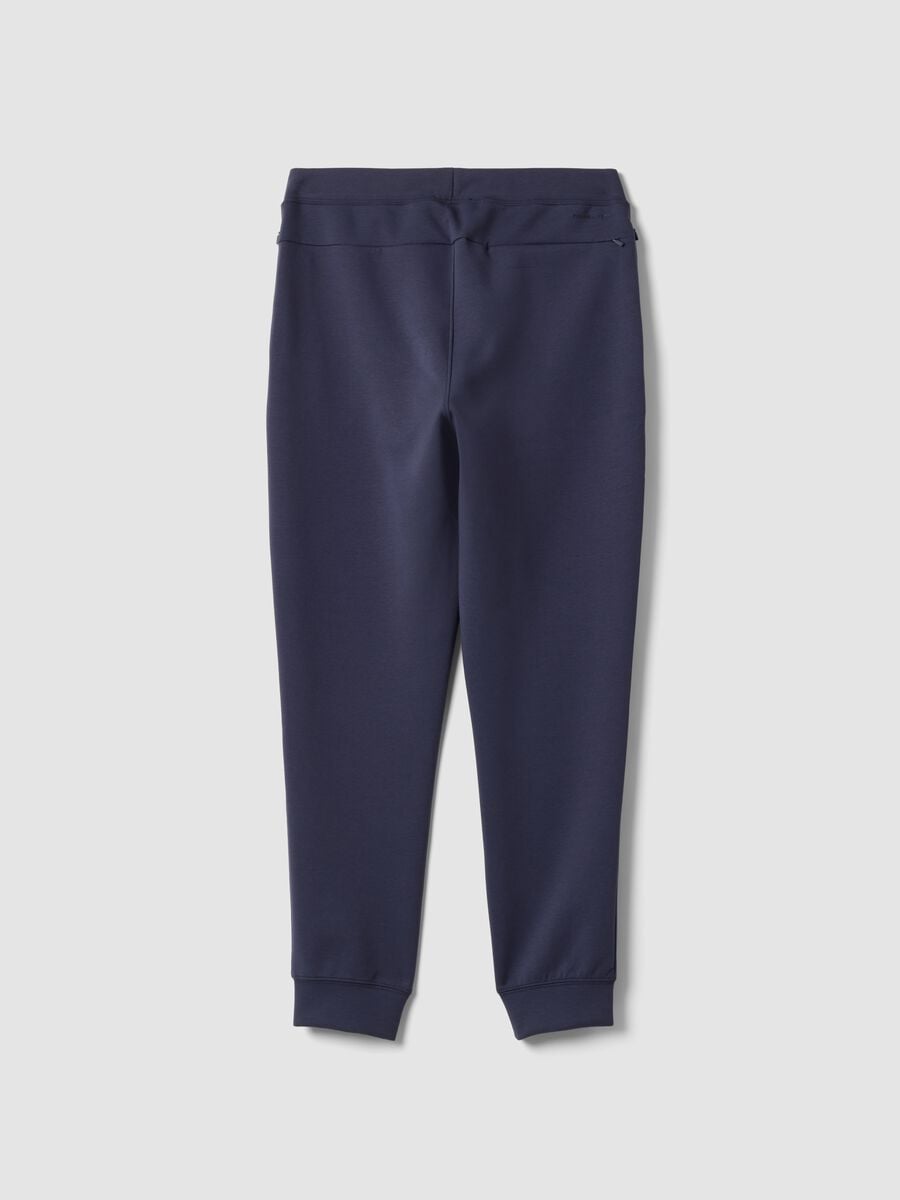 Joggers azuis regular fit em tecido el&aacute;stico Easy Dry_6